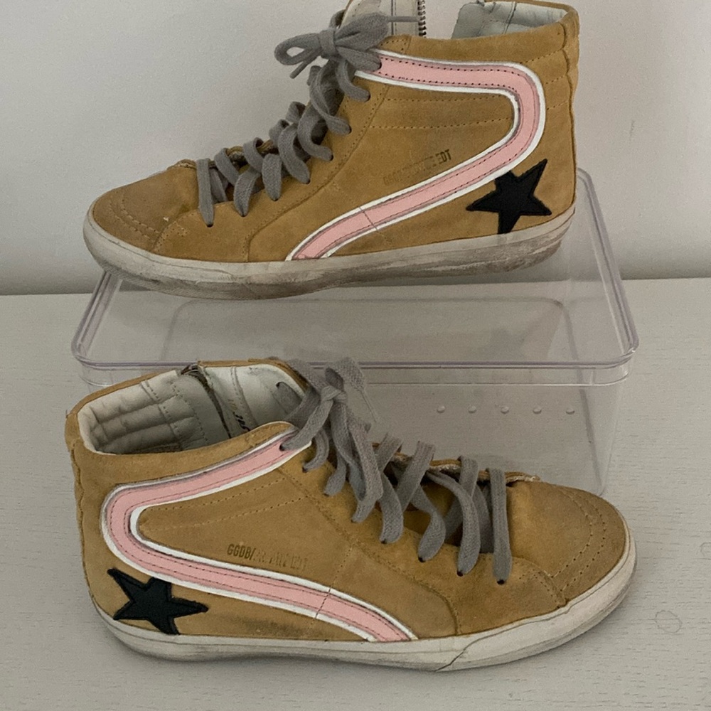 Nordstrom Golden Goose SLIDE 
high tops in pristine condition! Size 38 RARE